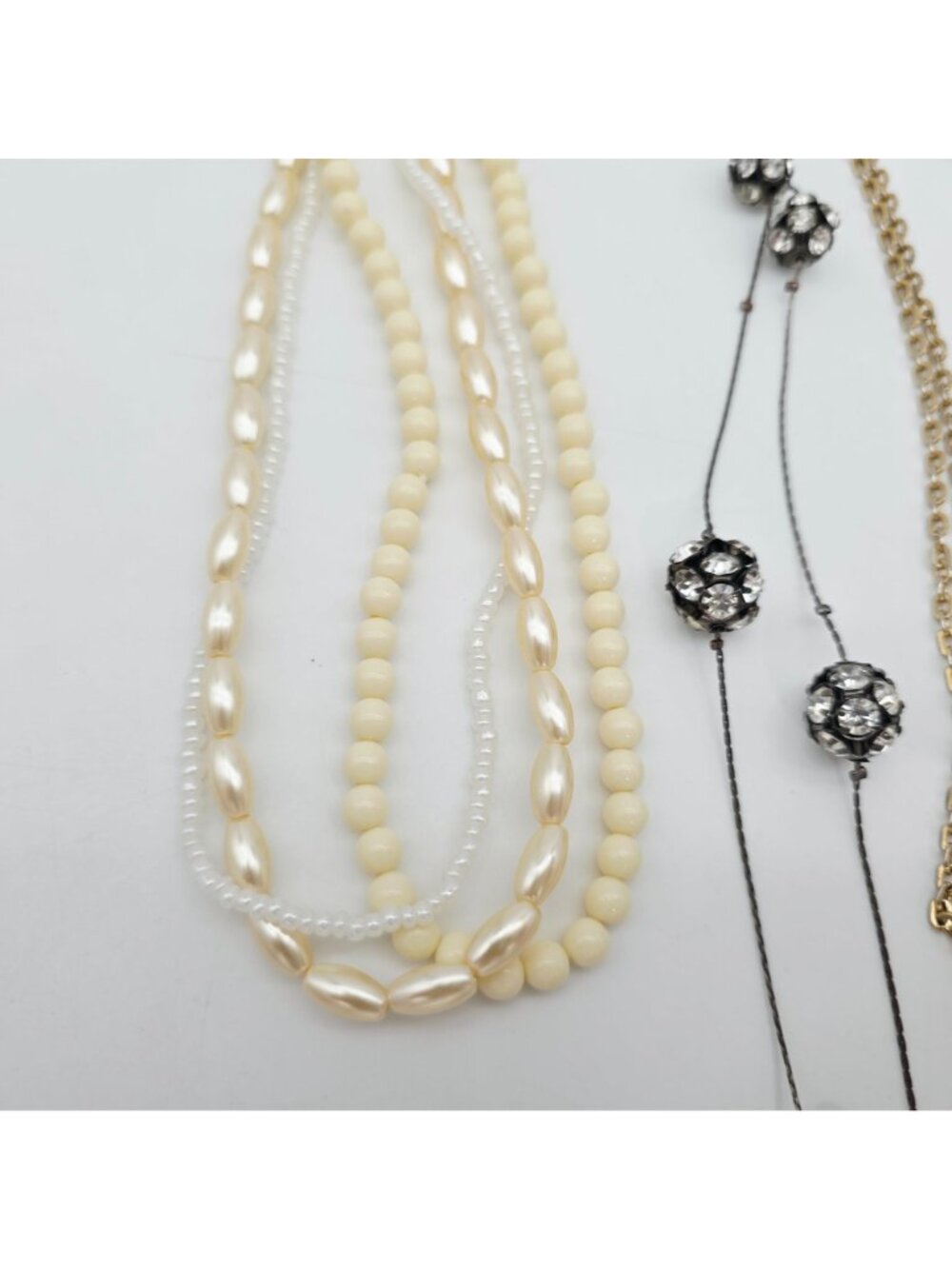 Mixed Lot Fashion Necklaces & Chains Beaded Rhinestone Pendant Craft Lot AS IS - Picture 7 of 11